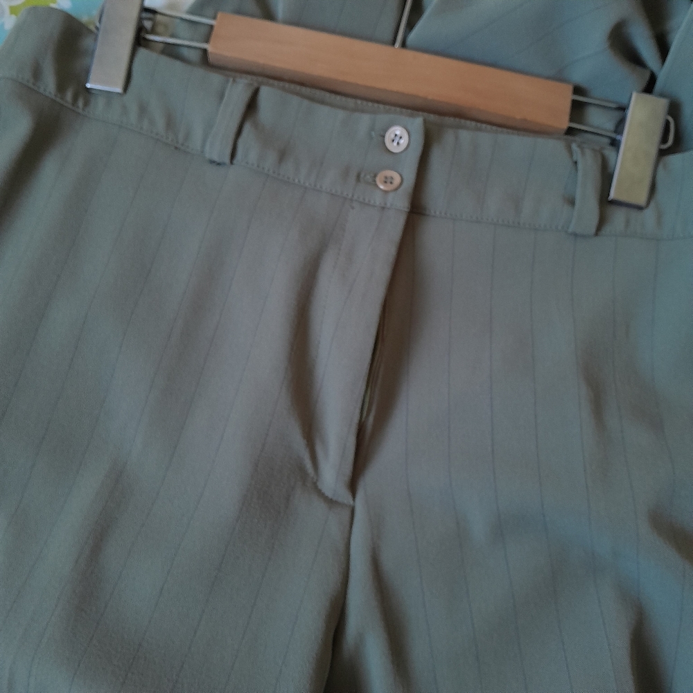 Women's Classic Pants Wide Leg Olive Green